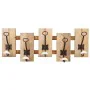 Appendiabiti da parete Alexandra House Living Naturale Legno di abete 10 x 23 x 60 cm di Alexandra House Living, Appendiabiti...