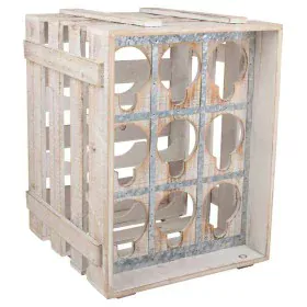 Botellero Alexandra House Living Natural Madera de abeto 43 x 32 x 33 cm 9 botellas Caja de Alexandra House Living, Estantes ...