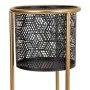 Macetero Alexandra House Living Negro Dorado Metal 23 x 60 x 23 cm Con soporte de Alexandra House Living, Maceteros - Ref: D1...