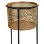 Macetero Alexandra House Living Negro Dorado Metal 24 x 50 x 24 cm Con soporte de Alexandra House Living, Maceteros - Ref: D1...