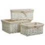 Cesto de Roupa Suja Alexandra House Living Branco vime Madeira de salgueiro 3 Peças de Alexandra House Living, Cestos para fo...