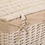 Set of Baskets Alexandra House Living White wicker Willow wood 3 Pieces by Alexandra House Living, Laundry Baskets - Ref: D16...