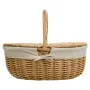 Picnic Basket Alexandra House Living wicker Willow wood 37 x 40 x 48 cm Natural by Alexandra House Living, Hampers - Ref: D16...