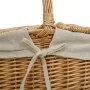 Picnic Basket Alexandra House Living wicker Willow wood 32 x 37 x 41 cm Natural by Alexandra House Living, Hampers - Ref: D16...