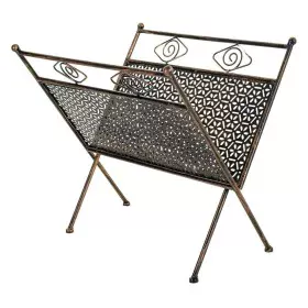 Magazine rack Alexandra House Living Golden Ironwork 33 x 33 x 36 cm by Alexandra House Living, Magazine Files - Ref: D163058...