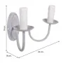 Wall Lamp Alexandra House Living White Grey 220-240 V 19 x 18 x 32 cm by Alexandra House Living, Multi-armed Lights - Ref: D1...