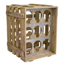 Bottle rack Alexandra House Living Natural Fir wood 32 x 43 x 33 cm 9 bottles Box by Alexandra House Living, Shelves and supp...