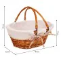 Cestino da Picnic Alexandra House Living vimini Legno di salice 40 x 32 x 17 cm di Alexandra House Living, Cesti - Rif: D1631...