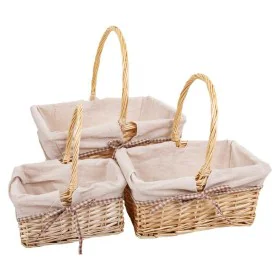 Basket set Alexandra House Living wicker Willow wood Natural 3 Pieces by Alexandra House Living, Hampers - Ref: D1631072, Pri...