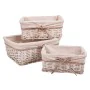 Set of Baskets Alexandra House Living White wicker Willow wood 3 Pieces by Alexandra House Living, Storage boxes and chests -...