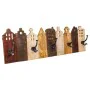 Wall mounted coat hanger Alexandra House Living Iron Mango wood Houses 10 x 25 x 81 cm by Alexandra House Living, Wall Coat R...