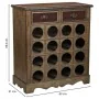 Flaschenregal Alexandra House Living Braun Holz Metall 31 x 69 x 63 cm Möbel 2 Schubladen 16 Flaschen von Alexandra House Liv...