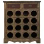 Flaschenregal Alexandra House Living Braun Holz Metall 31 x 69 x 63 cm Möbel 2 Schubladen 16 Flaschen von Alexandra House Liv...