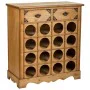 Flaschenregal Alexandra House Living Braun Holz Metall 31 x 69 x 63 cm Möbel 2 Schubladen 16 Flaschen von Alexandra House Liv...