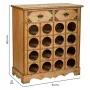 Botellero Alexandra House Living Marrón Madera Metal 31 x 69 x 63 cm Mueble 2 cajones 16 botellas de Alexandra House Living, ...