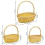 Basket set Alexandra House Living wicker Willow wood Natural 3 Pieces by Alexandra House Living, Hampers - Ref: D1631885, Pri...