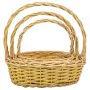 Basket set Alexandra House Living wicker Willow wood Natural 3 Pieces by Alexandra House Living, Hampers - Ref: D1631885, Pri...