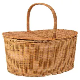 Picnic Basket Alexandra House Living wicker 35 x 38 x 45 cm Natural by Alexandra House Living, Hampers - Ref: D1631923, Price...