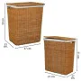 Set di Cesti Alexandra House Living Marrone Poliestere Rattan 2 Pezzi di Alexandra House Living, Ceste per la biancheria - Ri...