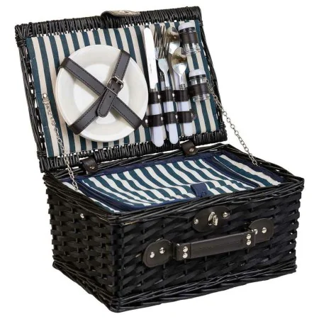 Picnic Basket Alexandra House Living Black wicker by Alexandra House Living, Picnic sets - Ref: D1631974, Price: 54,44 €, Dis...