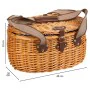 Picnic Basket Alexandra House Living Honey wicker by Alexandra House Living, Picnic sets - Ref: D1631976, Price: 57,27 €, Dis...