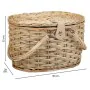 Picnic Basket Alexandra House Living Grey Natural wicker by Alexandra House Living, Picnic sets - Ref: D1631977, Price: 51,26...