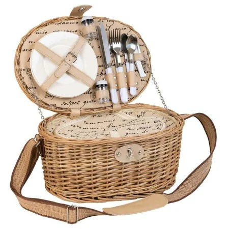 Picnic Basket Alexandra House Living Grey Natural wicker by Alexandra House Living, Picnic sets - Ref: D1631978, Price: 56,99...