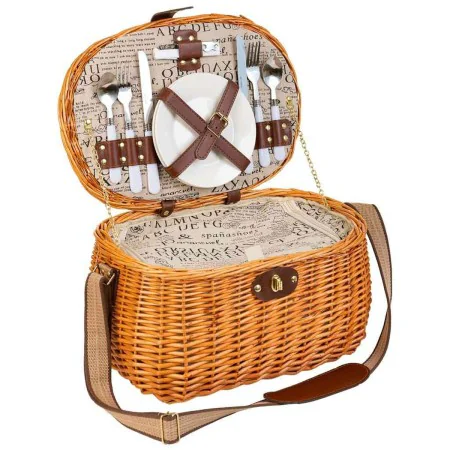 Picnic Basket Alexandra House Living Honey wicker by Alexandra House Living, Picnic sets - Ref: D1631979, Price: 59,67 €, Dis...