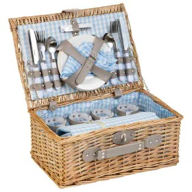 Picnic Basket Alexandra House Living Grey Natural wicker by Alexandra House Living, Picnic sets - Ref: D1631983, Price: 63,89...