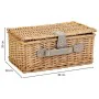 Picnic Basket Alexandra House Living Grey Natural wicker by Alexandra House Living, Picnic sets - Ref: D1631983, Price: 69,64...