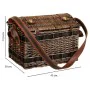 Picnic Basket Alexandra House Living Chocolate wicker by Alexandra House Living, Picnic sets - Ref: D1631987, Price: 74,08 €,...