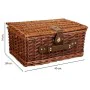 Cesta de Picnic Alexandra House Living Marrón Mimbre de Alexandra House Living, Sets para picnic - Ref: D1631990, Precio: 55,...