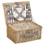 Picnic Basket Alexandra House Living Grey Natural wicker by Alexandra House Living, Picnic sets - Ref: D1631992, Price: 58,10...