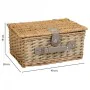 Picnic Basket Alexandra House Living Grey Natural wicker by Alexandra House Living, Picnic sets - Ref: D1631992, Price: 58,10...