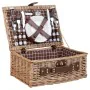 Cesta de Picnic Alexandra House Living Gris Natural Mimbre de Alexandra House Living, Sets para picnic - Ref: D1631994, Preci...