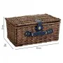 Cesta de Picnic Alexandra House Living Chocolate Mimbre de Alexandra House Living, Sets para picnic - Ref: D1631995, Precio: ...