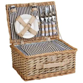 Picnic Basket Alexandra House Living Grey Natural wicker by Alexandra House Living, Picnic sets - Ref: D1631999, Price: 53,22...