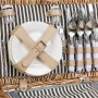 Picnic Basket Alexandra House Living Grey Natural wicker by Alexandra House Living, Picnic sets - Ref: D1631999, Price: 58,01...