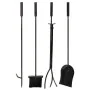 Utensílios para a Lareira Alexandra House Living Preto Ferro 27 x 79 x 30 cm de Alexandra House Living, Acessórios de lareira...