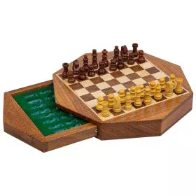 Jeu d'Échecs Alexandra House Living Marron Bois d'acacia 22 x 5 x 22 cm Magnétique de Alexandra House Living, Jeux en bois - ...