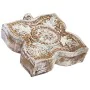 Guarda-Joias Alexandra House Living Branco Cinzento Madeira de mangueira 5 x 17 x 17 cm de Alexandra House Living, Cofres - R...