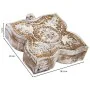 Guarda-Joias Alexandra House Living Branco Cinzento Madeira de mangueira 5 x 17 x 17 cm de Alexandra House Living, Cofres - R...