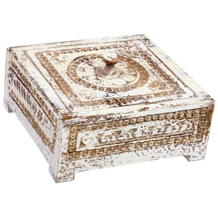 Jewelry box Alexandra House Living White Grey Mango wood 19 x 10 x 19 cm by Alexandra House Living, Chests - Ref: D1632753, P...