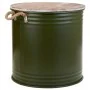 Laundry basket Alexandra House Living Factory Green Hemp Metal Fir wood by Alexandra House Living, Laundry Baskets - Ref: D16...