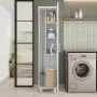 Broom cupboard Alexandra House Living White Wood MDP 42 x 183 x 41 cm 1 door Reversible With wheels by Alexandra House Living...