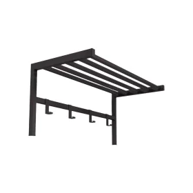 Coat rack with shelf Alexandra House Living Black Metal 69 x 32 x 34 cm by Alexandra House Living, Wall Coat Racks - Ref: D16...