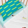 Fitted sheet HappyFriday MR FOX Blue Multicolour 60 x 120 x 14 cm Pirate Ship by HappyFriday, Sheets and pillowcases - Ref: D...