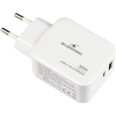 Carregador de Parede Bluestork PW-NB-30-C-A Branco de Bluestork, Carregadores - Ref: M0306107, Preço: 32,57 €, Desconto: %