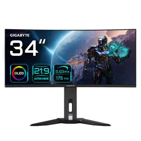 Écran Gigabyte MO34WQC 34" 175 hz Wide Quad HD de Gigabyte, Ecrans PC - Réf : M0306208, Prix : 909,41 €, Remise : %