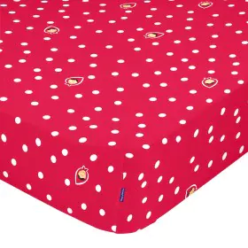 Drap housse HappyFriday MR FOX Rouge Multicouleur 70 x 140 x 14 cm de HappyFriday, Draps et taies d'oreiller - Réf : D1609075...